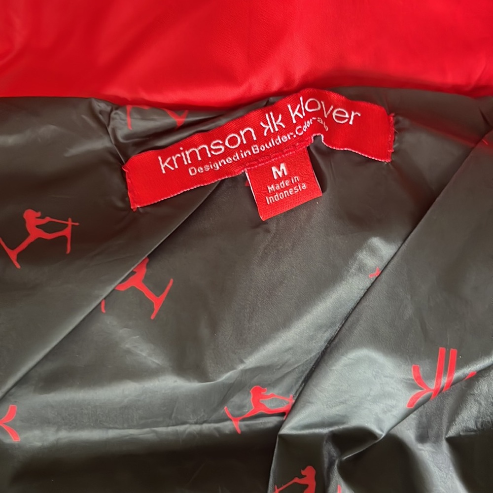 Krimson Klover Compas Down Puffer Jacket in Racing Red Size M - Picture 10 of 12